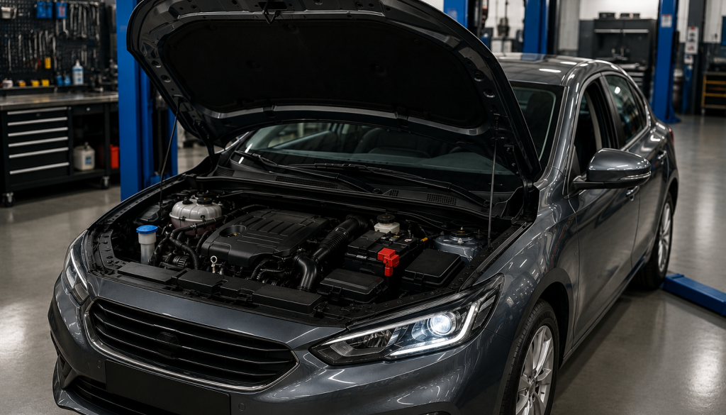 open bonnet vehicle health check